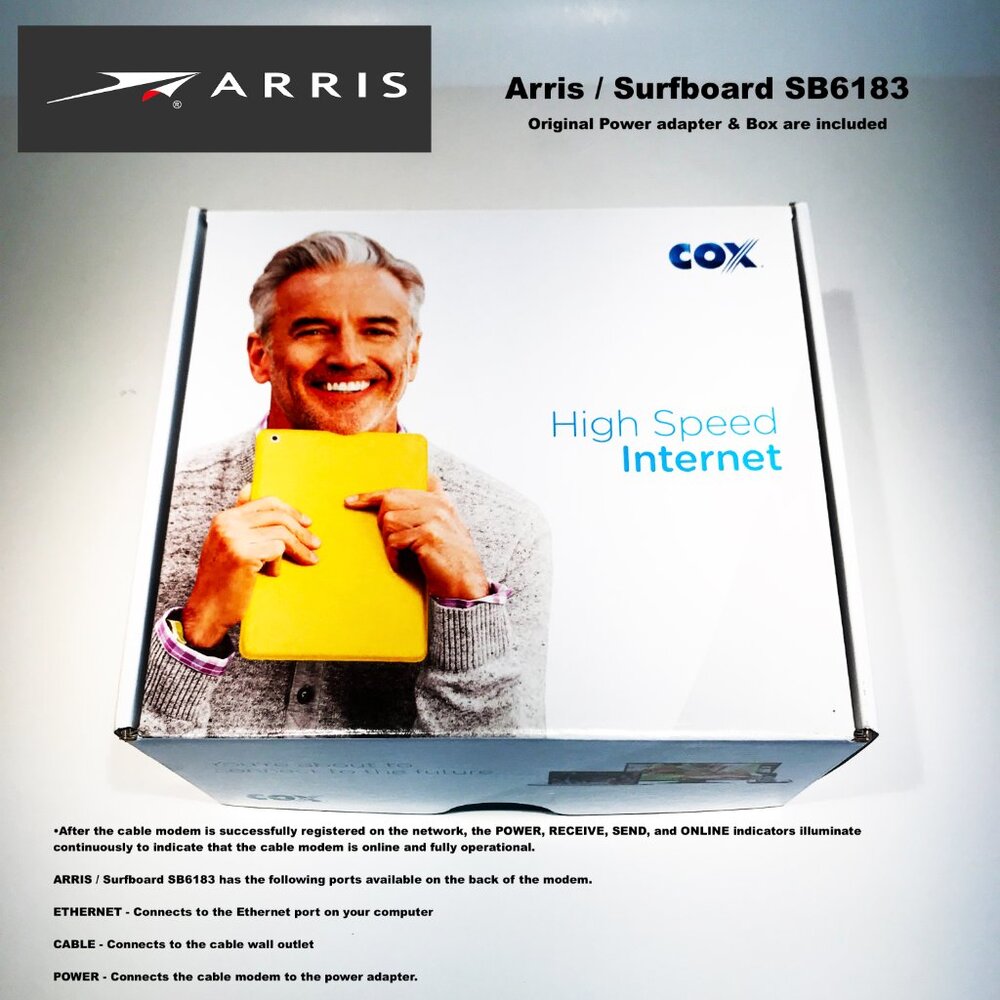 ARRIS SB6183 Touchstone Cable Modem - Picture 9 of 11